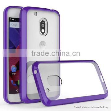 Hybrid clear TPU case for Motorola Moto G4 play