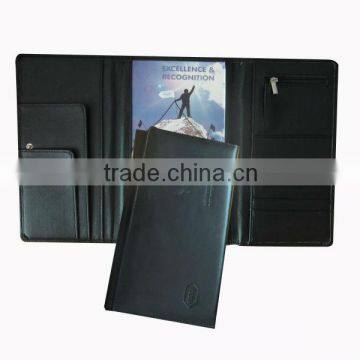 Custom Leather 3 Fold Travel Organizer For Tickets