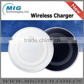 QI Wireless Charger and Wireless Mibile Phone Chager for Samsung Galaxy s6 s7 Edge Superthin Mini Design Black and White photo-4