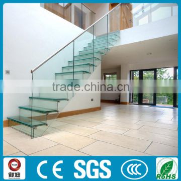 Competitive price decorative interior stair glass railings