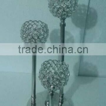 3 Arms Crystal Votive Holder