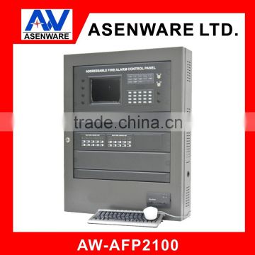 top quality advanced 2 loop addressable fire alarm panel with addressable alram function