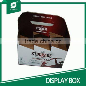 BEVERAGE INDUSTRY HOT SALE CUSTOM DISPLAY BOXES FOR PACKING 6 PACK MILK BOTTLES