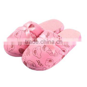 China New Design Popular Slipper Brushed Cotton Slippers