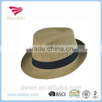 Popular Design Customaize Natural Paper Straw Hats Fedora Brand