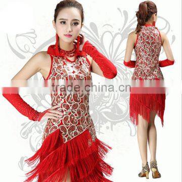 2016 New Arrivals Cheap Latin Dance Costumes Skirt for Women Sexy Latin Ballroom Dress for Sale