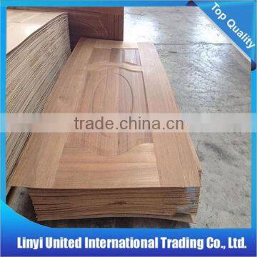 3mm Natural teak face plywood core moulded door skin