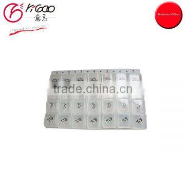 400033 monthly medication plastic pill box