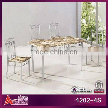 1202-4S latest design Italy luxury particie table silver