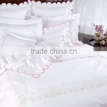 Hand embroidered bedding set, duvet, pillow, bed sheet no 50