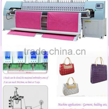 Embroidery Quilting Machine with 34 heads 68 needles for garment, bedding