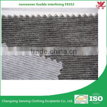 Nonwoven fabric fusible interlining stitched interlining fabric F8352