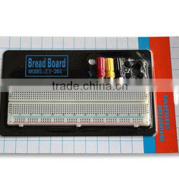 2014 hot sell white ABS metal reed 830 tie-point solderless bread board