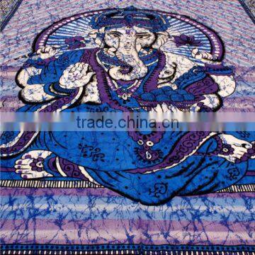 Lord Ganesha Indian Bohemian Hippie God Wall Hanging Tapestry