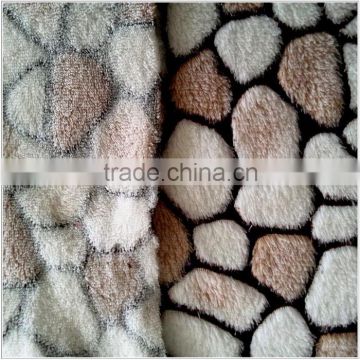 100%Polyester Printed Coral Fleece Bathrobe Fabric