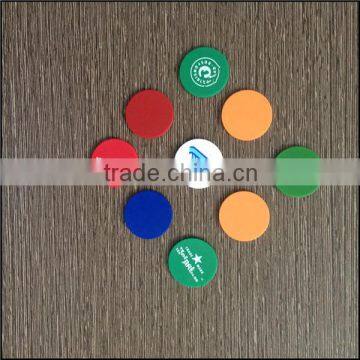 23.2*2MM Colorful Plastic Token Coin / Customized Logo photo-3