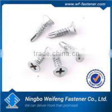 Zin plated Pan Framing Head Phillips Self drilling Screw box packed ningbo fastener