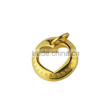 HMC P0187 IP Gold Plating Round Heart Hollow Out Pendant Stainless Steel Pendant