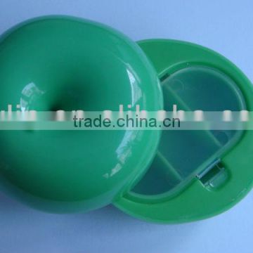 apple shape pill box with mirror