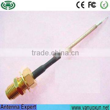 Manufacturer Supply 15cm Cable RF Coaxial SMA Female Waterproof RF Coaxial Pigtail Cable