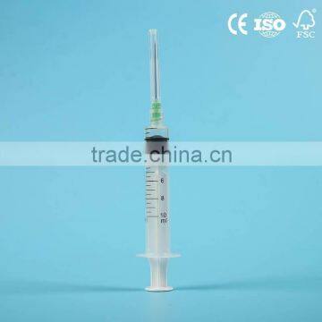 10ml luer lock disposable safety syringe