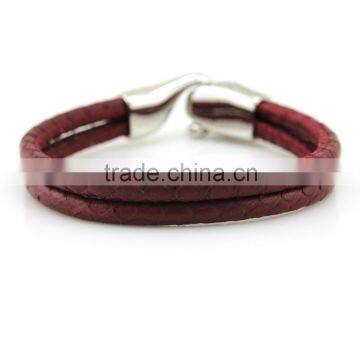 Adorable Genuine Snakeskin Bracelets With Stainless Steel Buckle For Woman bracelets