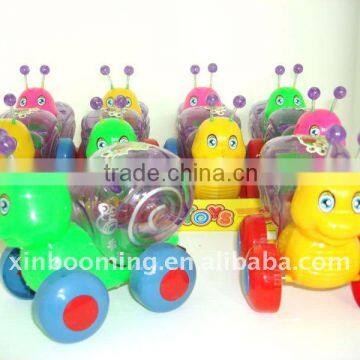 Candy toy,pull line snail with light, promotion gift