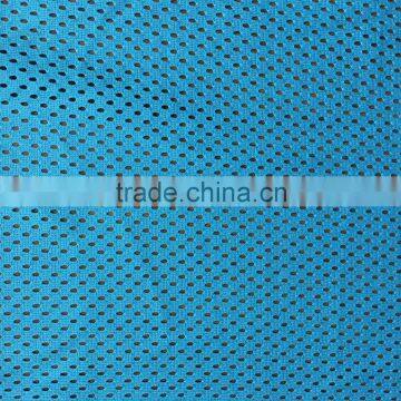 160g/sm sky blue polyester soft Knit mesh fabric for sport's wear gym wear