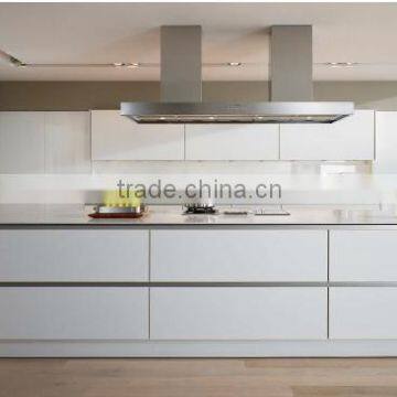 2016 modern high gloss solid white lacquer kitchen cabinet