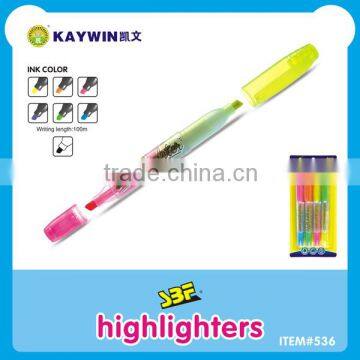 2 in 1 highlighter color box marker item 536