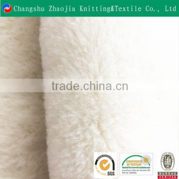 6 height white polyester fake rabbit fur fabric for soft toy from China Factory