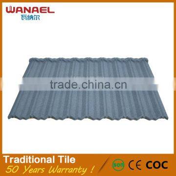 Wanael Traditional Noisy-resistant Metal Building Materials Red Clay Solar Roof Tiles