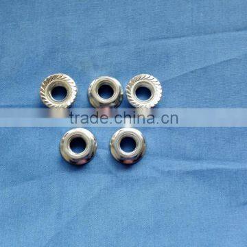 good quality white zince flange nut