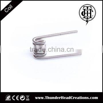 Coil clapton wire DIY clapton wire, Two Coils Pre-wrapped Resistance Wire for Vapor,large cloud