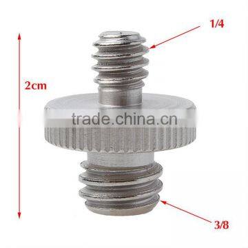 Professional high quality 1/4" Male to 3/8" Male Threaded Convert Screw Adapter for Tripod and Head