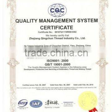 POLYESTER EMBROIDERY THREAD