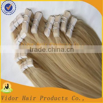 double drawn gray tape hair remy blonde ombre remy cheap tape hair extension