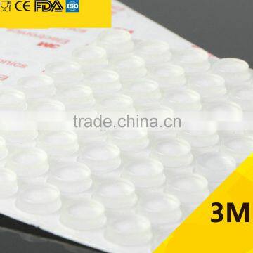 12.7*4.5mm Clear Self Adhesive Silicone Rubber Bumper Sheet To Door Protectors photo-4