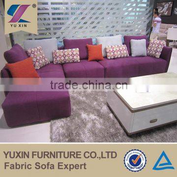 bright color fabric corner sofa for living room suite