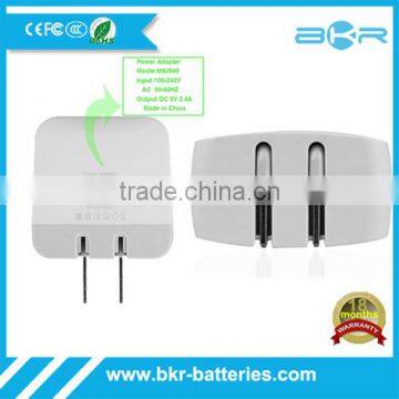 Promotion Dual Port Home Travel USB Wall Charger Adapter