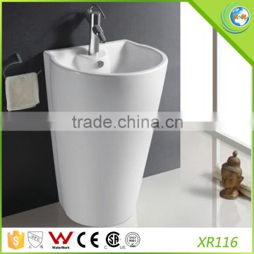 cheap one piece basin with pedestal B116