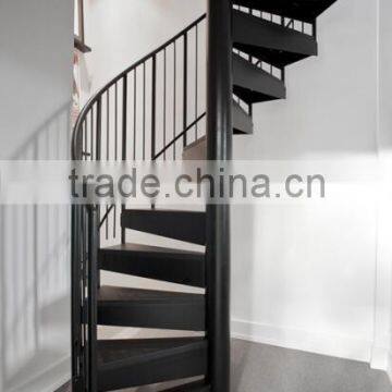 indoor steel support metal spiral stairs/ save space used spiral staircase kits                        
                                                Quality Choice