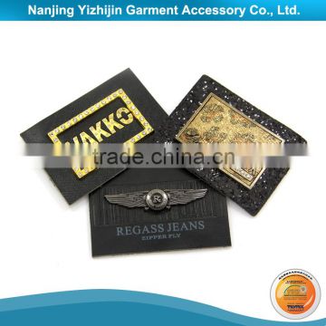 Fashion Custom Jeans PU Patch Labels with Best Leather