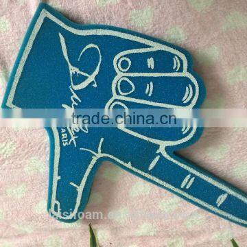 printed foam game palm sponge finger cheering hands for game cheering LS-F-011-A