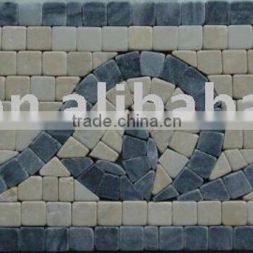 Lava Mosaic Border line Art Marble Mosaic YFL046