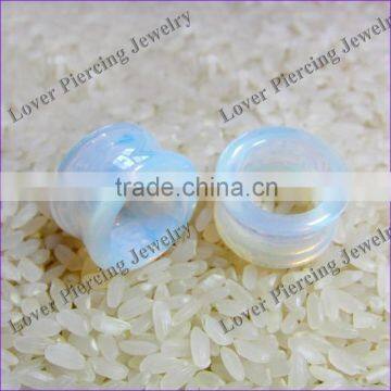 Wholesale Hollow Design High Polish Opal Unique Ear Plugs [OB-800]