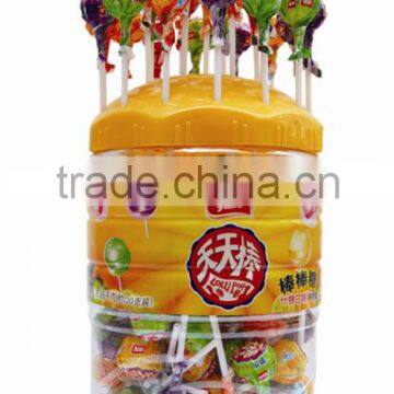 Yake 1260g lollipop candy in jar