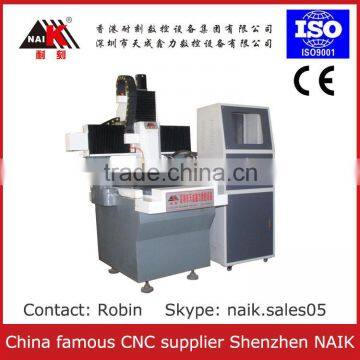 Shenzhen NAIK metal sign CNC router for aluminum copper engraving