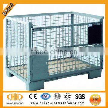 Alibaba China factory supplier collapsible wire mesh pallet containers