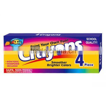 4 picec Standard Crayons